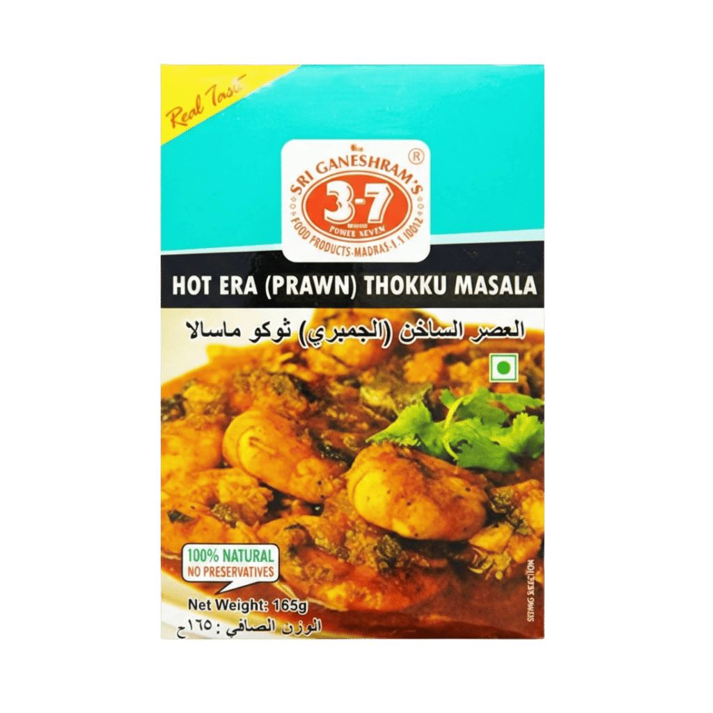 Sri Ganeshram's 777 Hot Era Prawn Thokku Masala 165 g buy online USA - 1